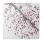 Carreau Une touche de feuille rose (Devant)