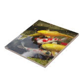 Carreau Une voie d'eau complètement des carpes japonaises (Côté)