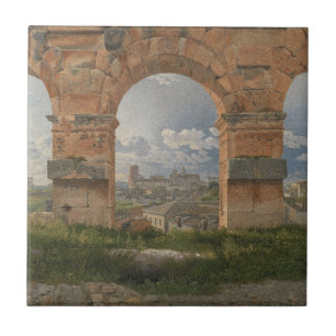Carreau Une vue à travers trois arches du Colisée