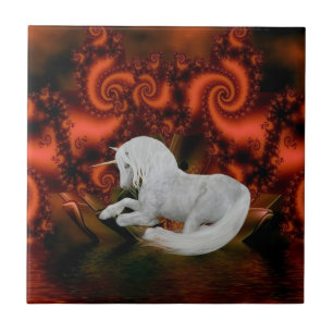 Carreau Unicorn Repose Imaginaire animal Art