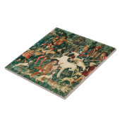 Carreau UNICORN SE DÉFEND, Autres animaux verts (Côté)