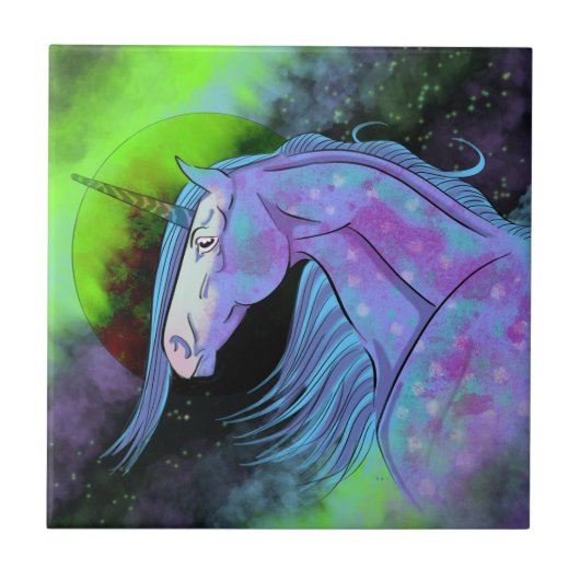 Carreau Unicorne cosmique 6 (Devant)