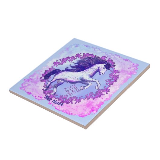 Carreau Unicorne dansante (Côté)