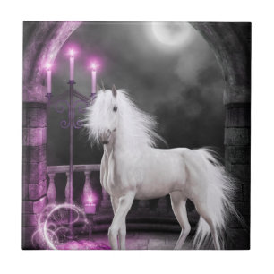 Carreau Unicorne magique rose