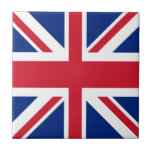 Carreau Union Jack - Drapeau du Royaume-Uni<br><div class="desc">Drapeau du Royaume-Uni.  Le Royaume-Uni de Grande-Bretagne et d'Irlande du Nord utilise comme drapeau national la bannière royale connue sous le nom d'Union Jack ou Union Flag (malgré la croyance populaire,  les deux termes sont techniquement corrects).</div>