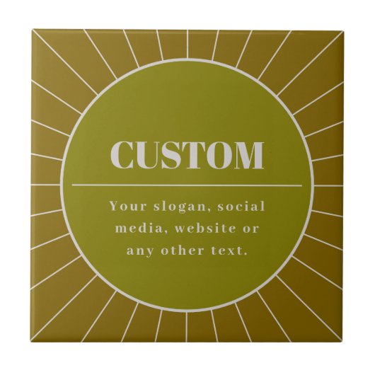 Carreau Unique Modèle de conception modifiable inspiré par (Devant)