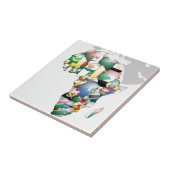 Carreau Unité dans la diversité : Collection des drapeaux  (Côté)