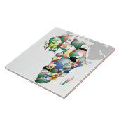 Carreau Unité dans la diversité : Collection des drapeaux  (Côté)