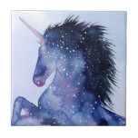 Carreau Univers Unicorne - Cosmique<br><div class="desc">Unicorn Universe IV par Grace Popp. Dispose d'une licorne posant avec un design galactique et cosmique.</div>
