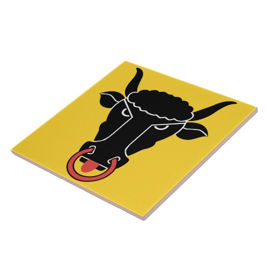 Carreau Uri Canton, Switzerland Flag Tile (Côté)