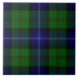 Carreau Urquhart tartan bleu vert plaid