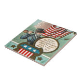 Carreau US Flag Wreath Union de la guerre civile Congrès d (Côté)