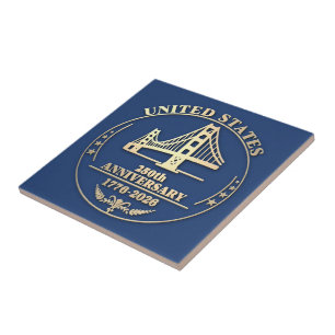 Carreau USA 250e anniversaire Golden Gate or