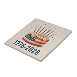 Carreau USA 250th Flag Cake Keepsake 1776–2026