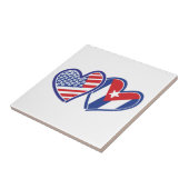Carreau USA Cuba Love Hearts (Côté)