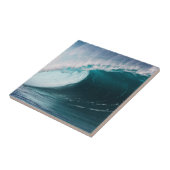 Carreau USA, Hawaï, Oahu, grosses vagues (Côté)