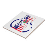 Carreau USA Hope Beau drapeau national Extraordinaire Desi (Côté)