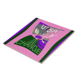 Carreau USA Millennial rose change vecteur Inspiration