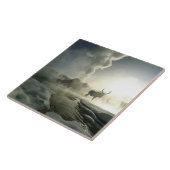 Carreau USA, Wyoming, Parc National de Yellowstone. Soleil (Côté)