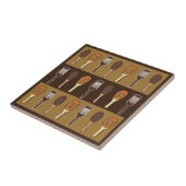 Carreau Ustensiles de Cuisine colorés Spatula (Côté)