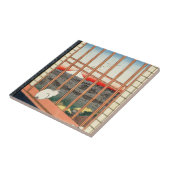 Carreau Utagawa Hiroshige - Champs de riz Asakusa (Côté)