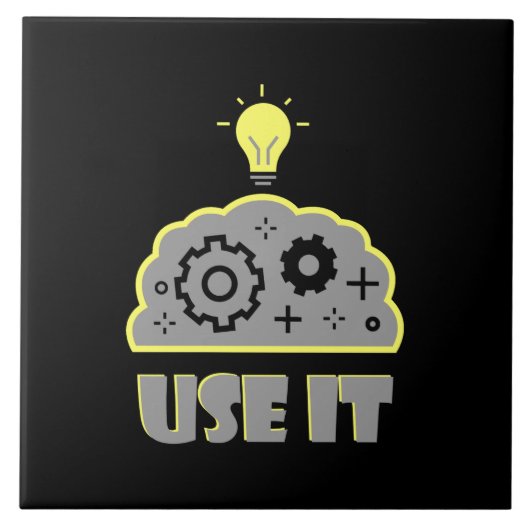 Carreau Utiliser votre cerveau (Devant)