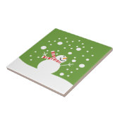 Carreau Vacances d'hiver Snowman (Côté)