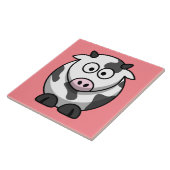 Carreau vache animée mignonne (Côté)