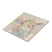 Carreau Vache de collage de la ferme aquarelle (Côté)