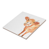 Carreau Vache de ferme Animaux aquarelle Art de la ferme (Côté)