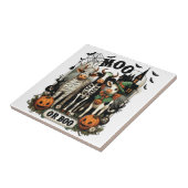Carreau Vache de Halloween Moo ou Boo (Côté)