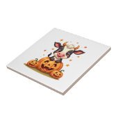 Carreau Vache du jardin de citrouilles (Côté)