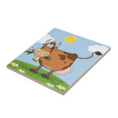 Carreau Vache laitière Brown (Côté)