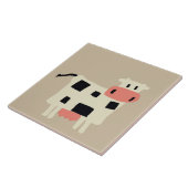 Carreau Vache mignonne à bande dessinée (Côté)