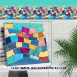 Carreau Vague De Mosaïque Colorée Sans Couleur<br><div class="desc">Vague De Mosaïque Colorée Sans Couleur</div>