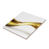 Carreau Vague d'or sur White Pretty (Côté)