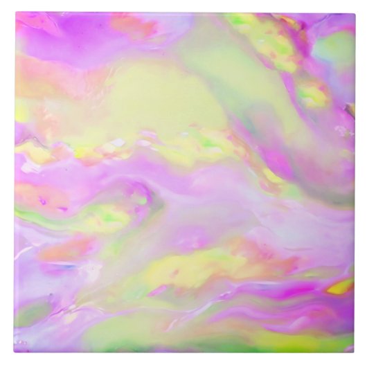Carreau Vagues abstraites colorées tendance (Devant)