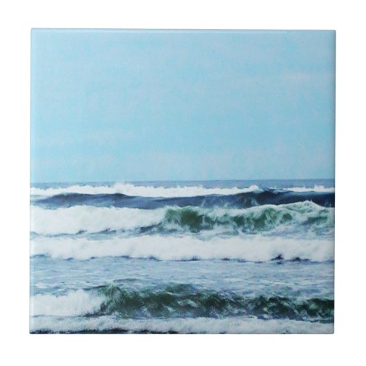 Carreau Vagues de la côte de l'Oregon (Devant)