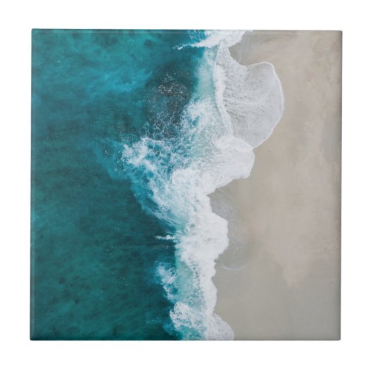 Carreau Vagues de mer - Rivage des Maldives (Devant)