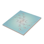 Carreau "Vagues hawaïennes en argent" | Littoral moderne (Côté)