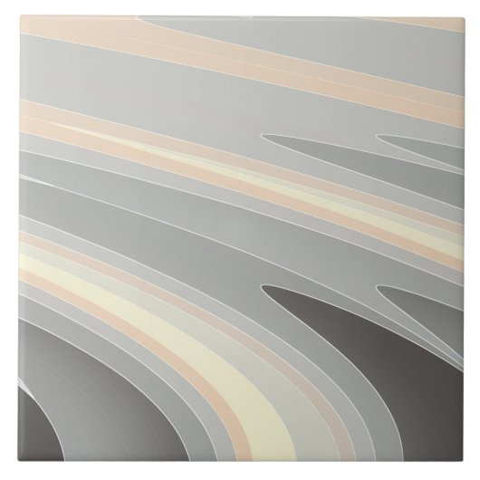 Carreau vagues rose gris jaune (Devant)