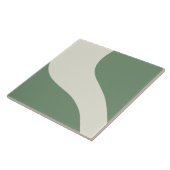 Carreau Vagues simples en vert (Côté)