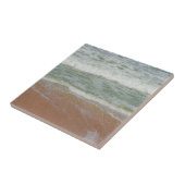 Carreau Vagues sur la plage Image tropicale (Côté)