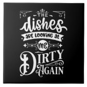 Carreau vaisselle drôle (Devant)