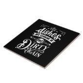 Carreau vaisselle drôle (Côté)