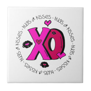 Carreau Valentine Hugs et baisers