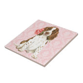 Carreau Valentine Rose Anglais Springer (Côté)