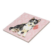 Carreau Valentine Rose Husky (Côté)