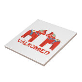 Carreau Valkommen de cheval suédois (Côté)