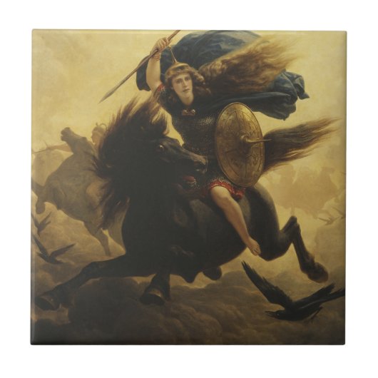 Carreau Valkyrie, 1865 (huile sur toile) (Devant)
